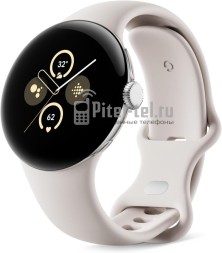 Умные часы Google Pixel Watch 2 LTE Polished Silver Aluminum Case / Porcelain Active Band