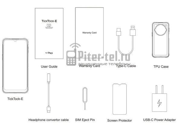 Смартфон Unihertz TickTock-E 4/64Gb Black