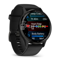 Умные часы Garmin Venu 3 45mm Advanced GPS Smartwatch Black с черным ремешком