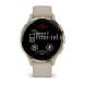 Умные часы Garmin Venu 3S 41mm Advanced GPS Smartwatch French Gray Gold с серым ремешком